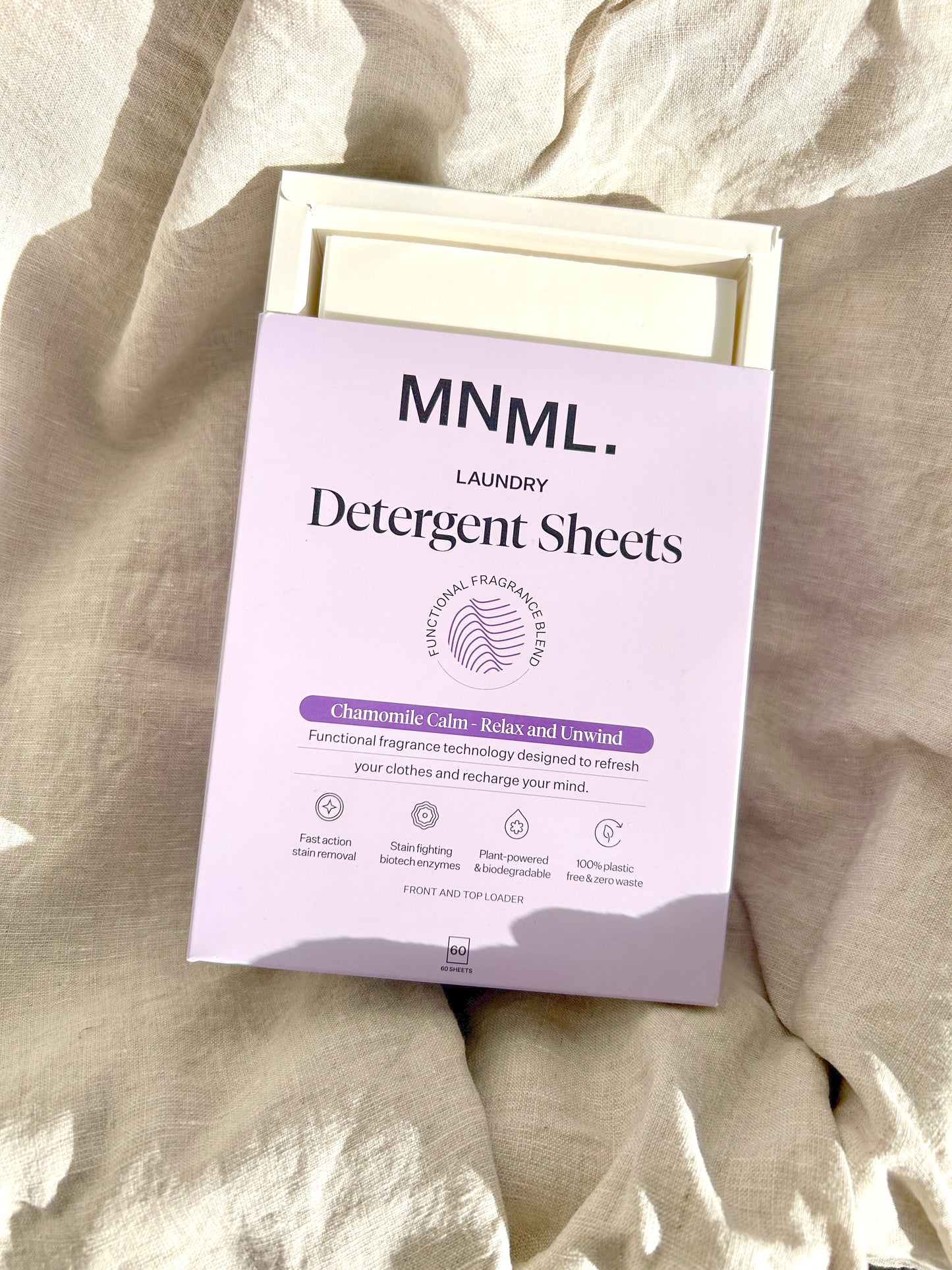 CHAMOMILE CALM Relax + Unwind Laundry Detergent Sheets (60 Pack)