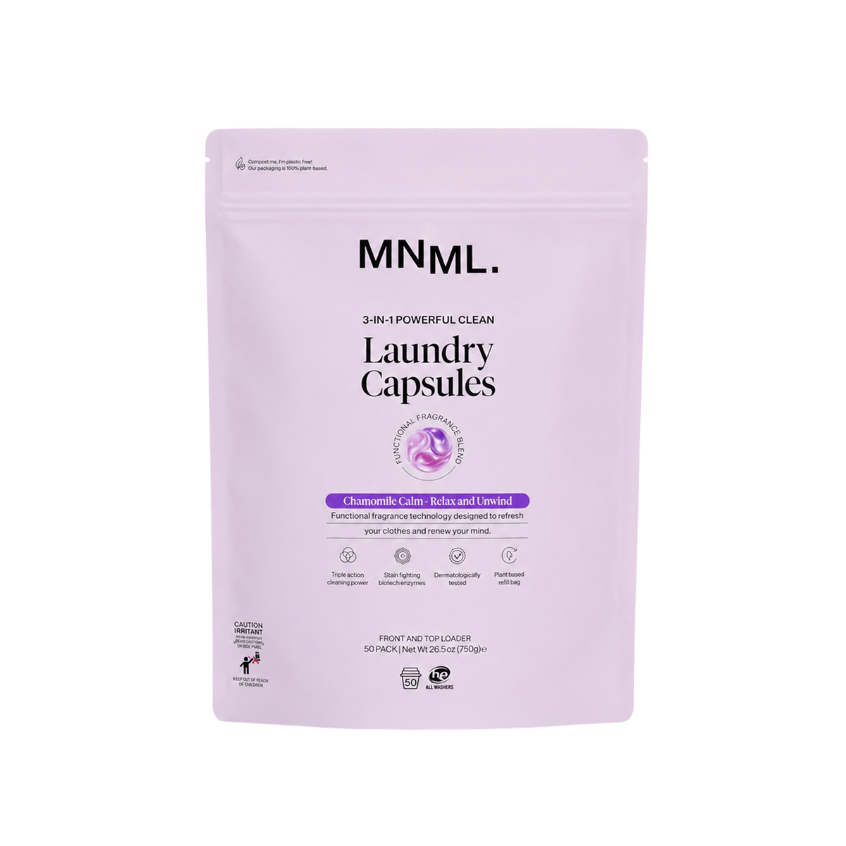 CHAMOMILE CALM Laundry Capsules Pack (50pk)